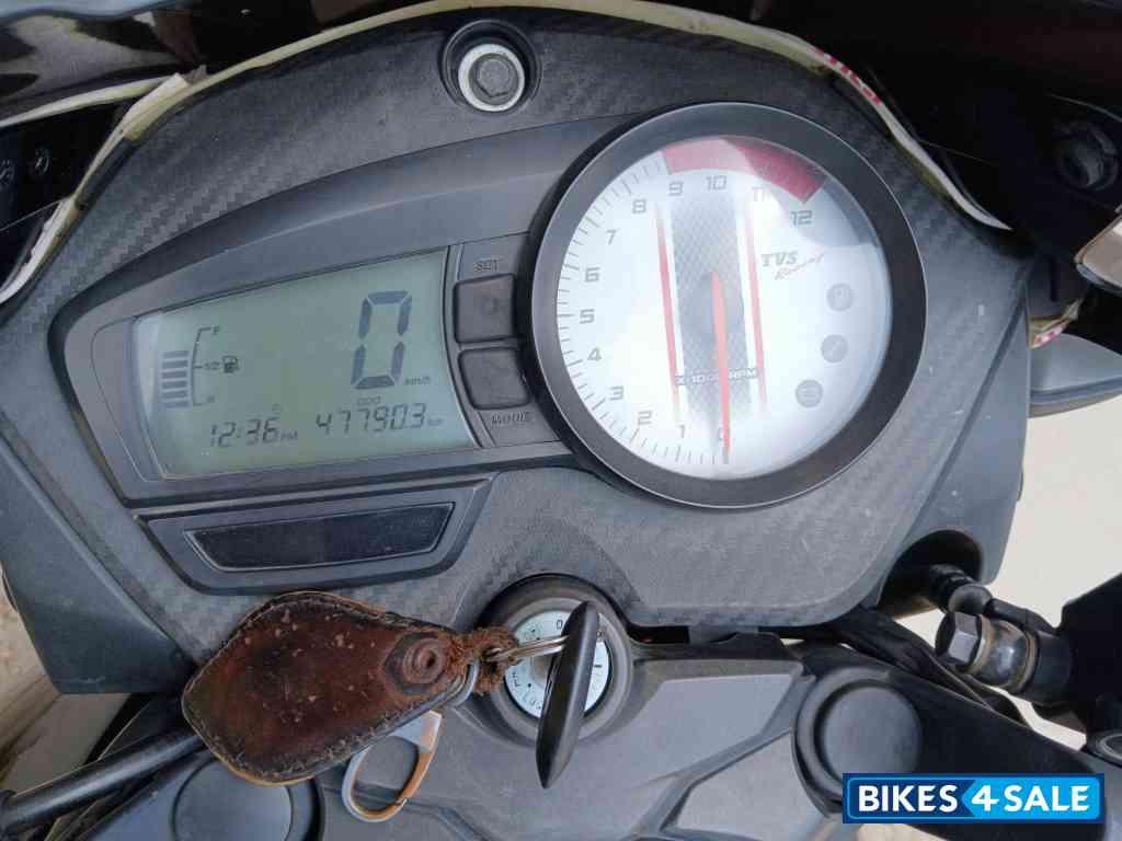 Black TVS Apache RTR 180