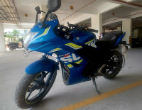 Blue Suzuki Gixxer SF Fi