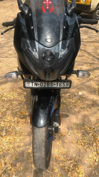 Black And Blue Bajaj Pulsar 220F