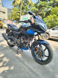 Black And Blue Bajaj Pulsar 220F