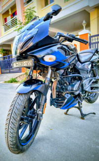 Black And Blue Bajaj Pulsar 220F