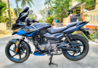 Black And Blue Bajaj Pulsar 220F