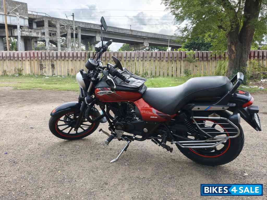 Red And Black Bajaj Avenger Street 180