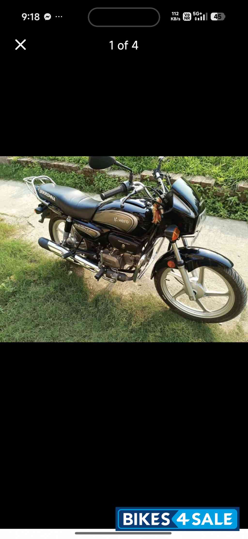 Grey Black Hero Splendor