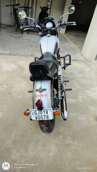 Silver Yezdi Roadster Chrome