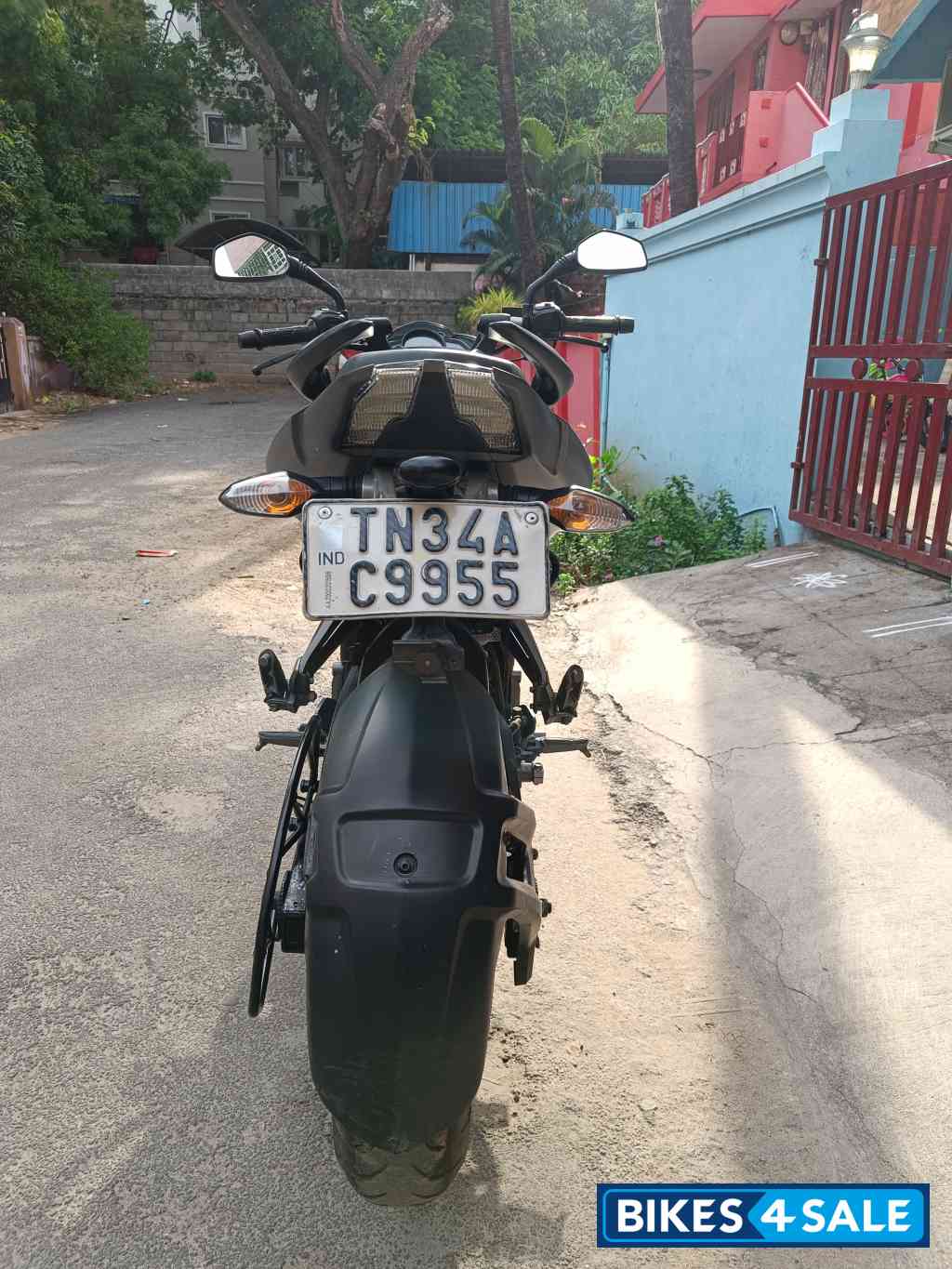 Black With Grey Bajaj Pulsar NS200