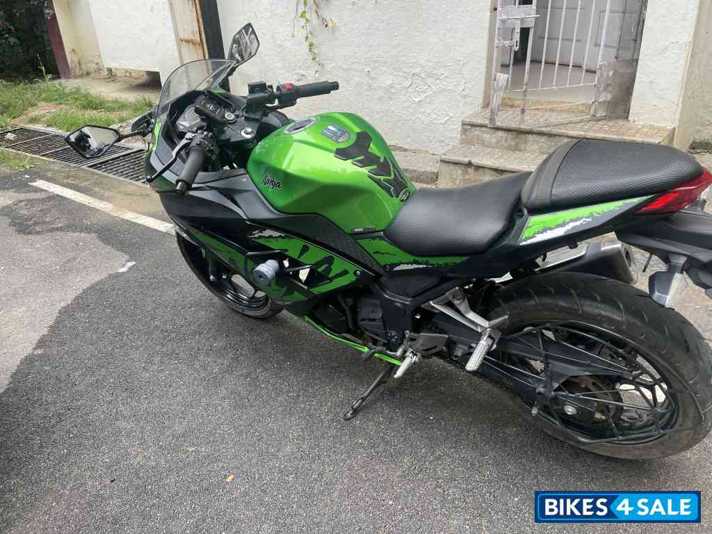 Green Kawasaki Ninja 300 BS6