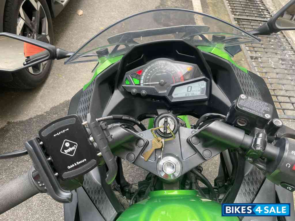 Green Kawasaki Ninja 300 BS6