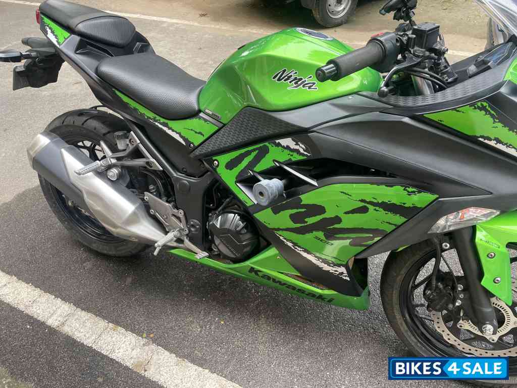 Green Kawasaki Ninja 300 BS6
