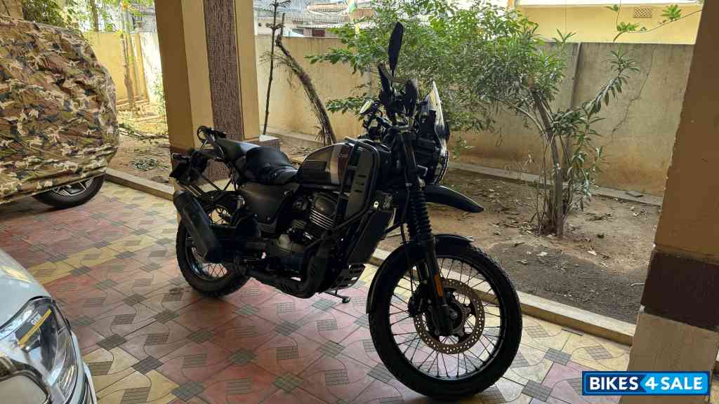 Black Yezdi Adventure Single Headlight