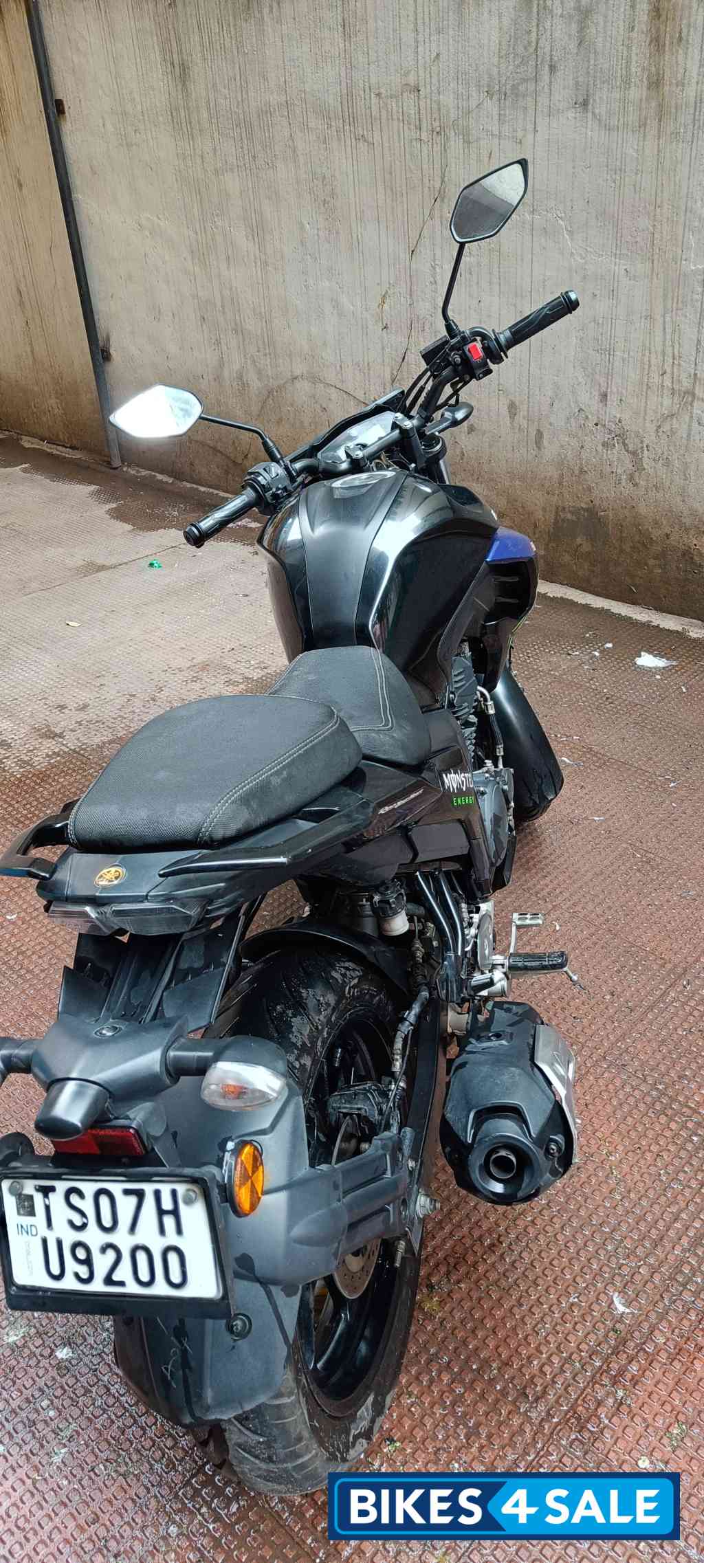 Black Yamaha FZ25 Monster Energy MotoGP Edition