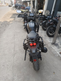 Black Yezdi Adventure Twin Headlight