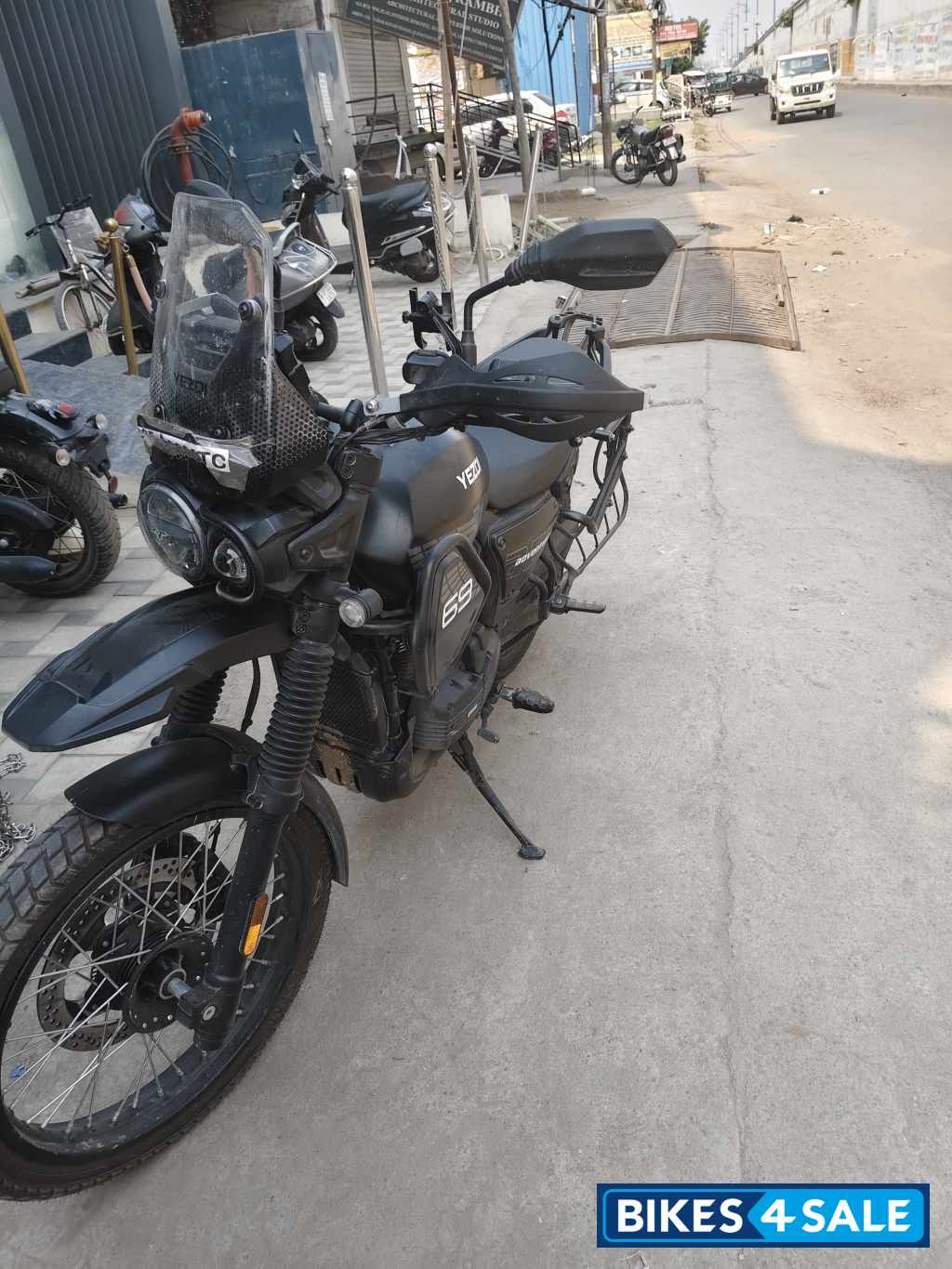 Black Yezdi Adventure Twin Headlight Black Yezdi Adventure Twin Headlight