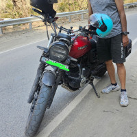 Red Honda CB350RS
