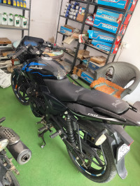 Black Blue Bajaj Pulsar 150 BS6