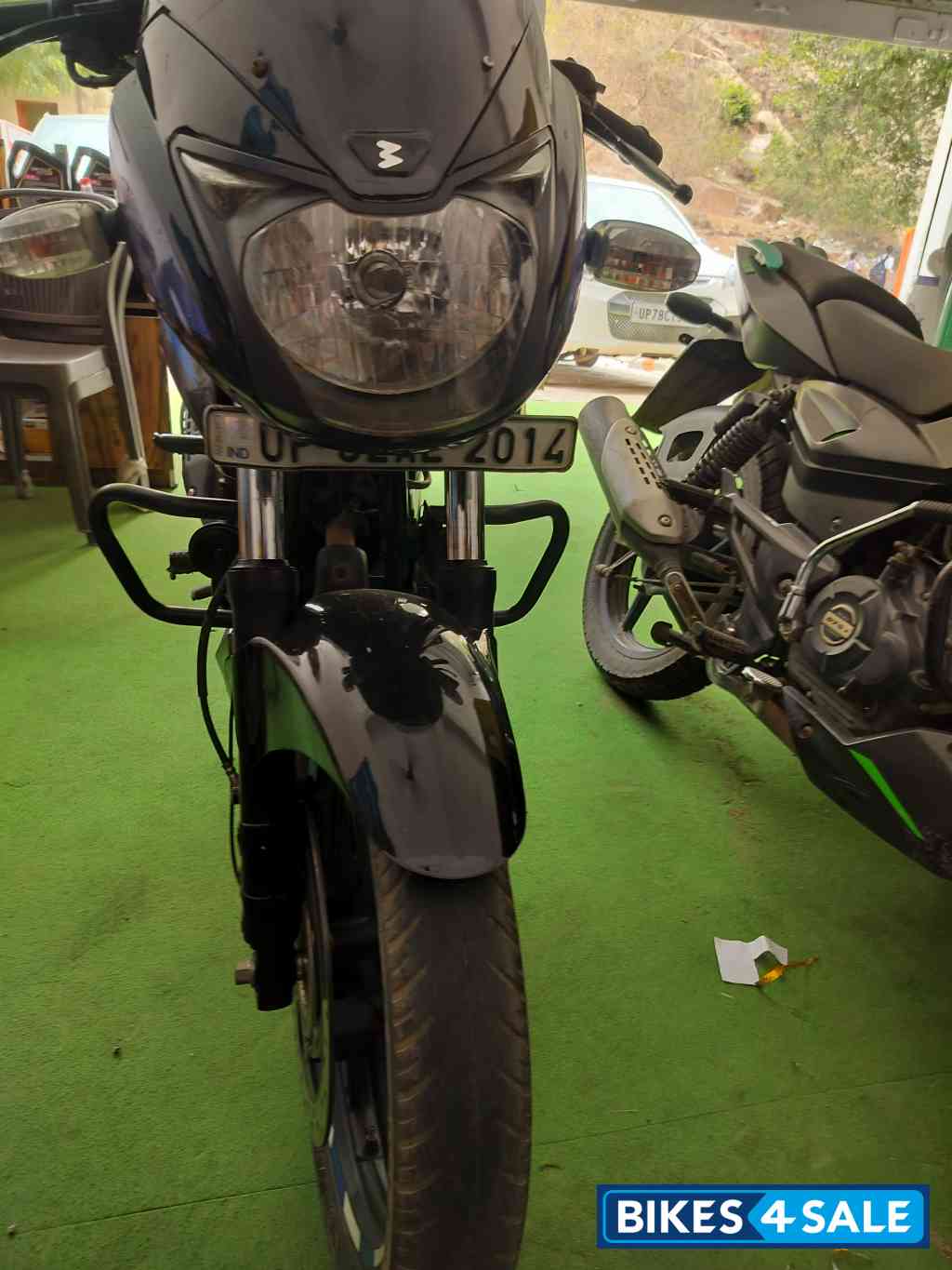 Black Blue Bajaj Pulsar 150 BS6