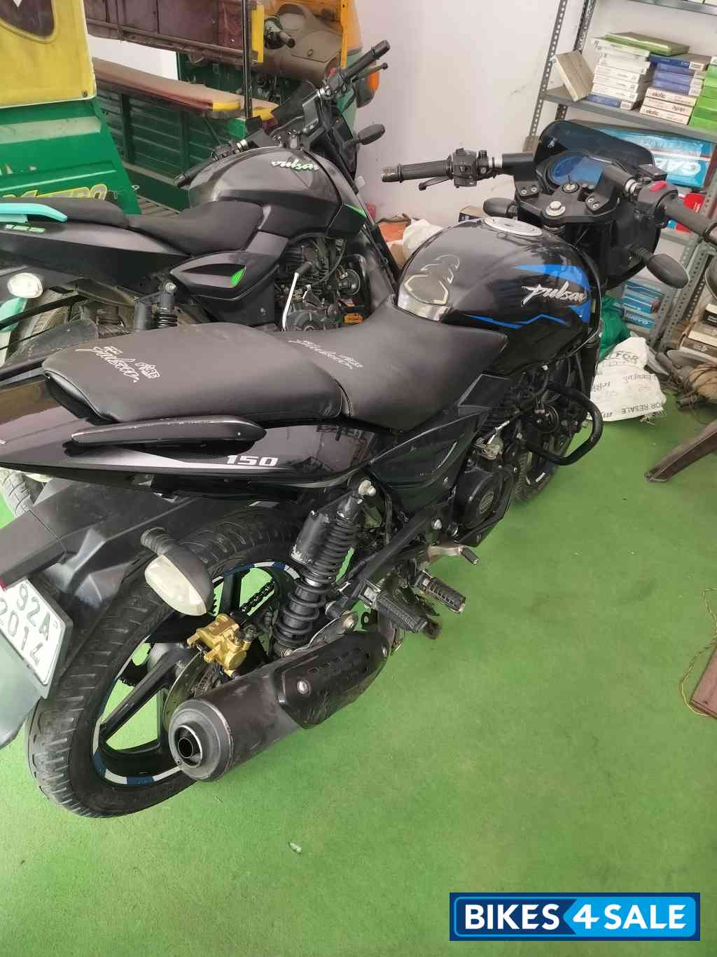 Black Blue Bajaj Pulsar 150 BS6