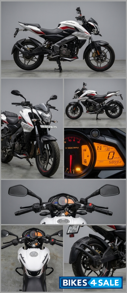 White Bajaj Pulsar NS 160 BS6