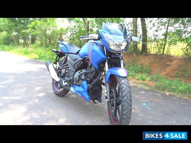 Matte Blue TVS Apache RTR 160