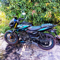 Blue - Black Bajaj Pulsar 125 Carbon Fibre Disc Split Seat