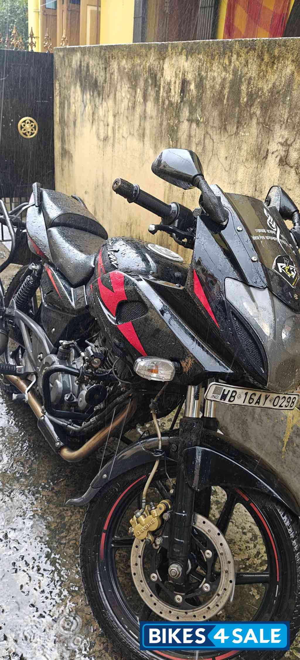 Red Black Bajaj Pulsar 220F