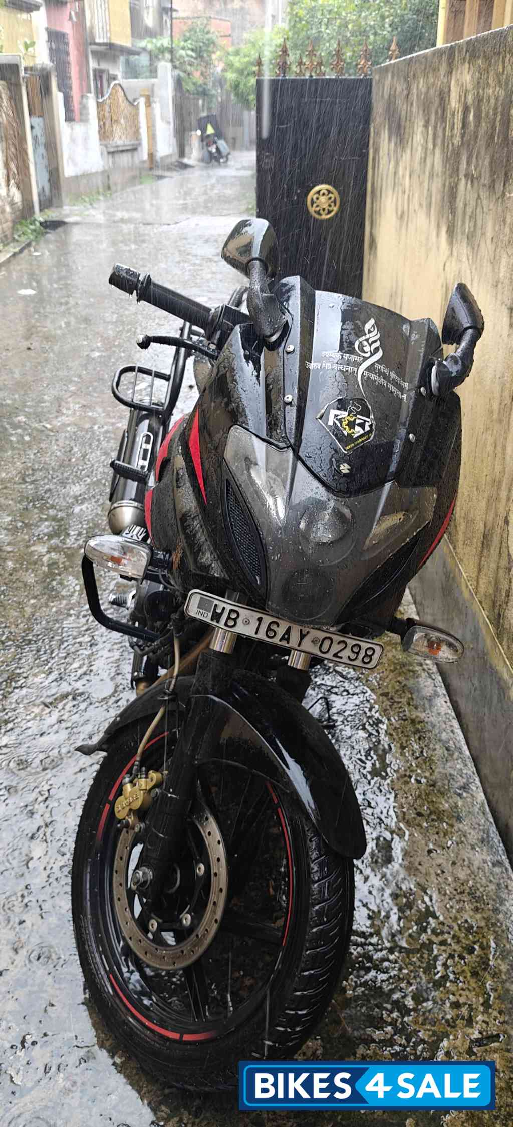Red Black Bajaj Pulsar 220F