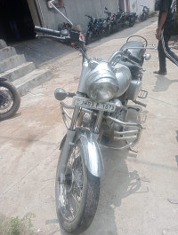 Silver Royal Enfield Bullet Electra