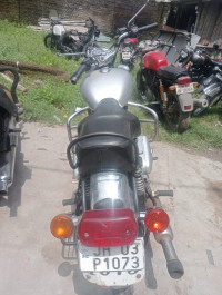 Silver Royal Enfield Bullet Electra
