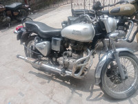 Silver Royal Enfield Bullet Electra