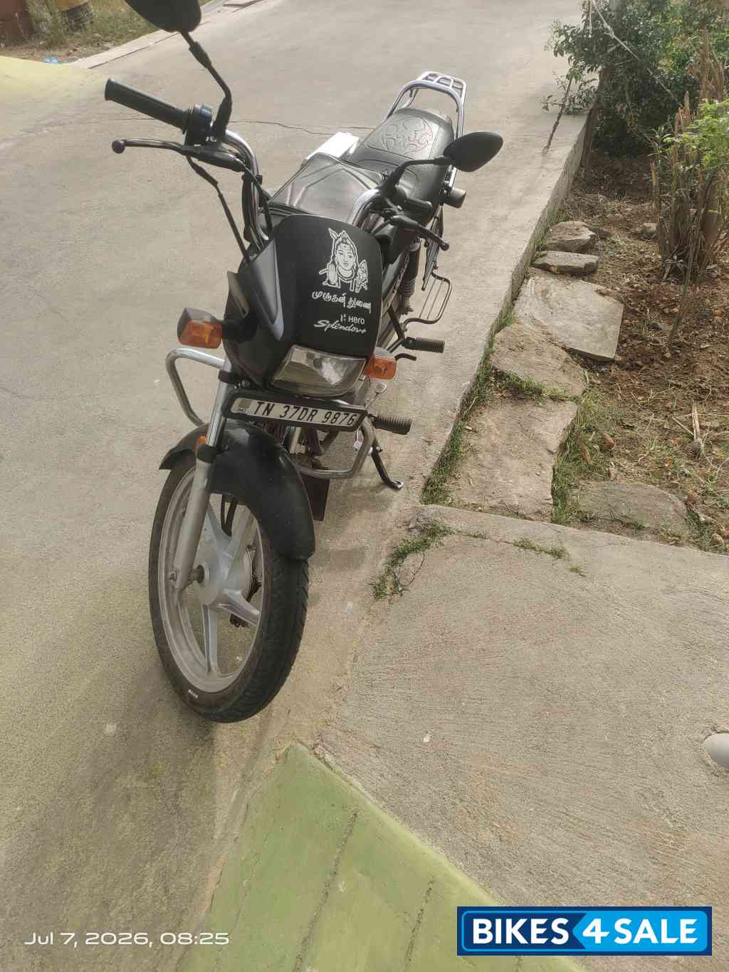 Grey Hero Splendor Plus IBS i3s