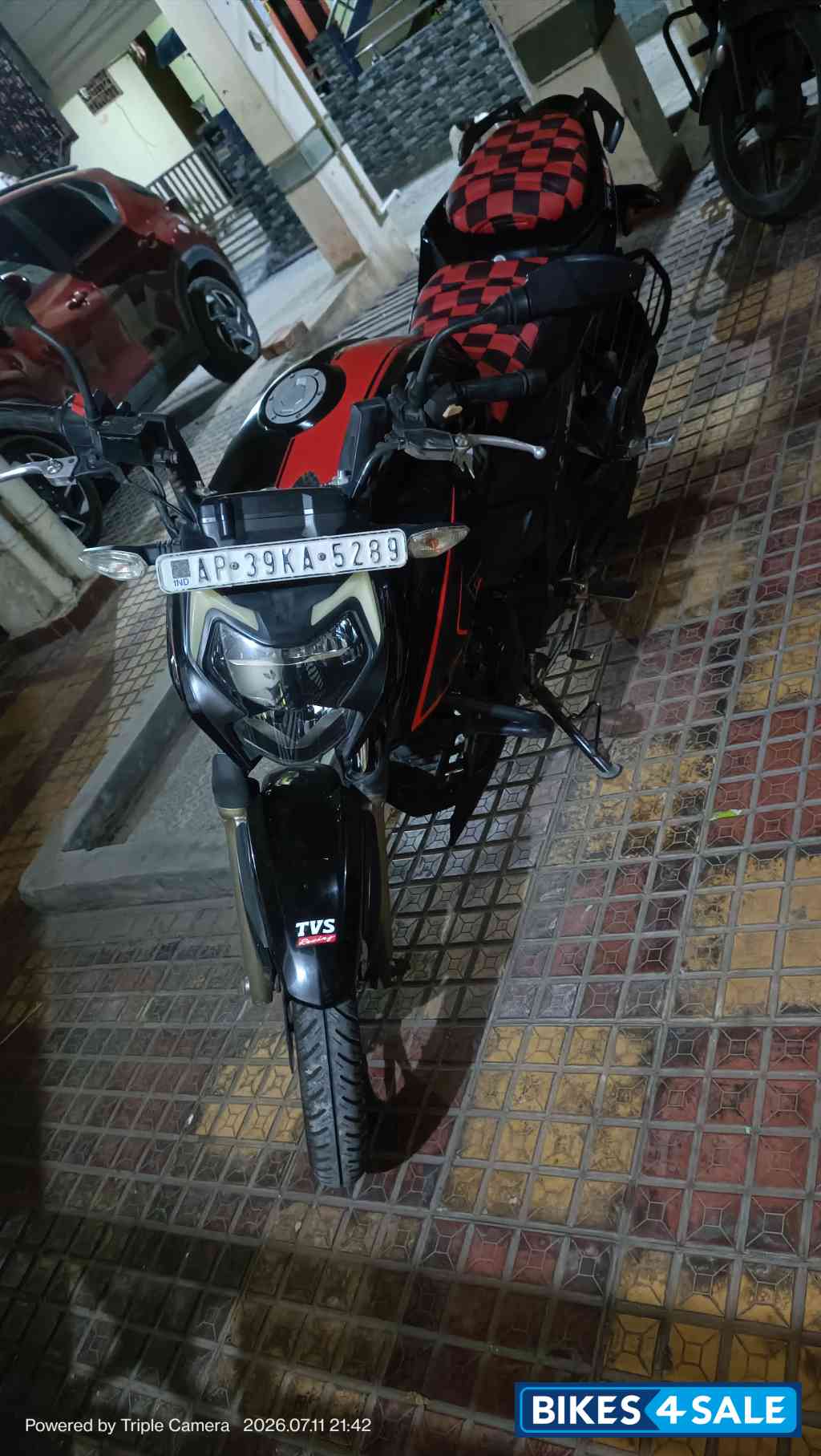 Black And Red TVS Apache RTR 200 4V ABS