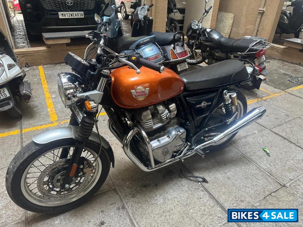 Orange Royal Enfield Interceptor 650 Twin