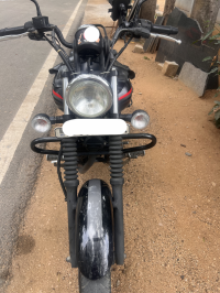 Black And Red Bajaj Avenger Street 220