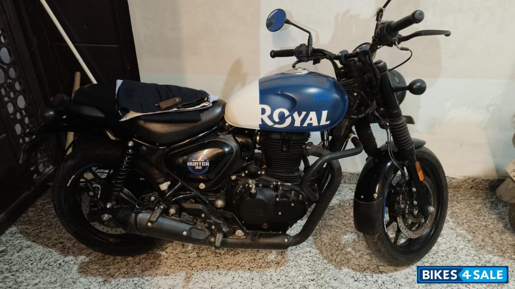 Rebel Blue Royal Enfield Hunter 350 Metro