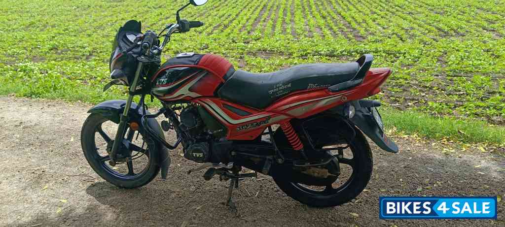 Black And Red TVS Star City Plus 2021 Edition