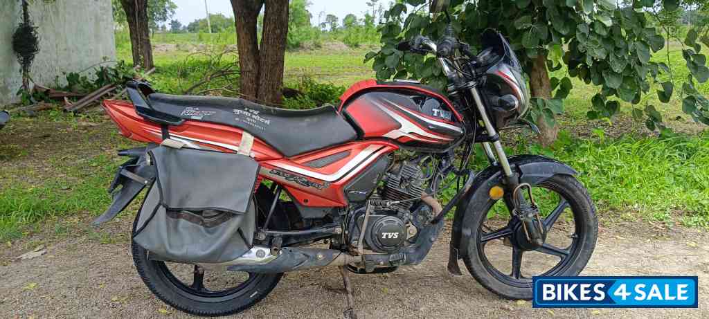 Black And Red TVS Star City Plus 2021 Edition