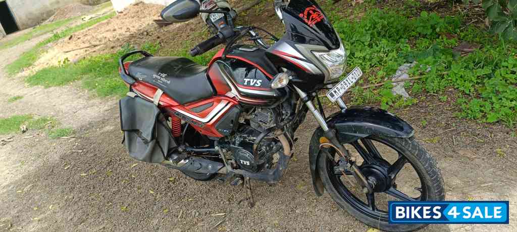Black And Red TVS Star City Plus 2021 Edition