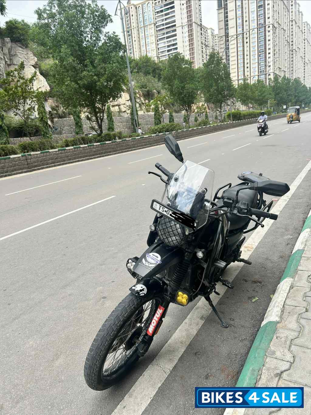 Mambo Black Yezdi Adventure Single Headlight