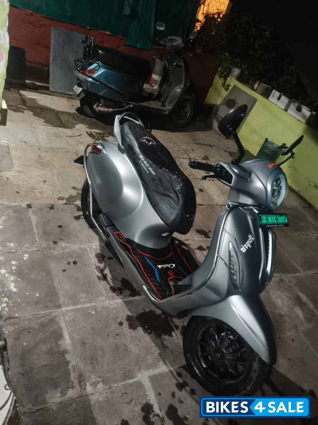 Metallic Grey Bajaj Chetak Urbane