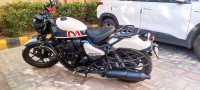 Blue And White Royal Enfield Shotgun 650