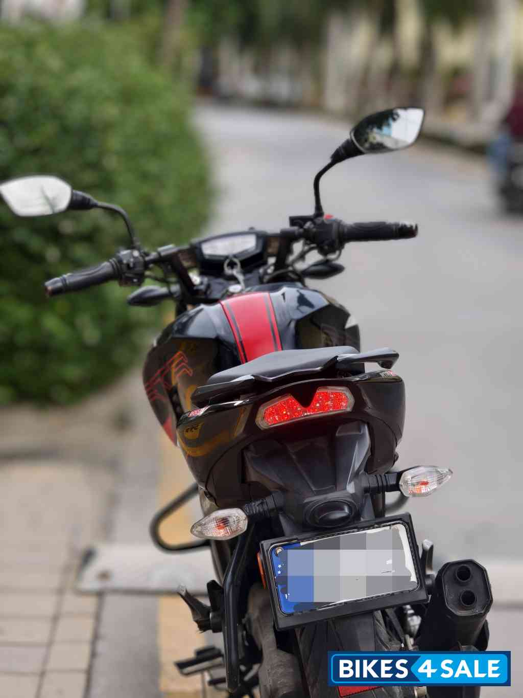 Black And Red TVS Apache RTR 200 4V ABS