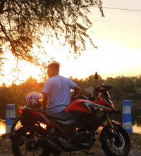 Sports Red Honda CB200X