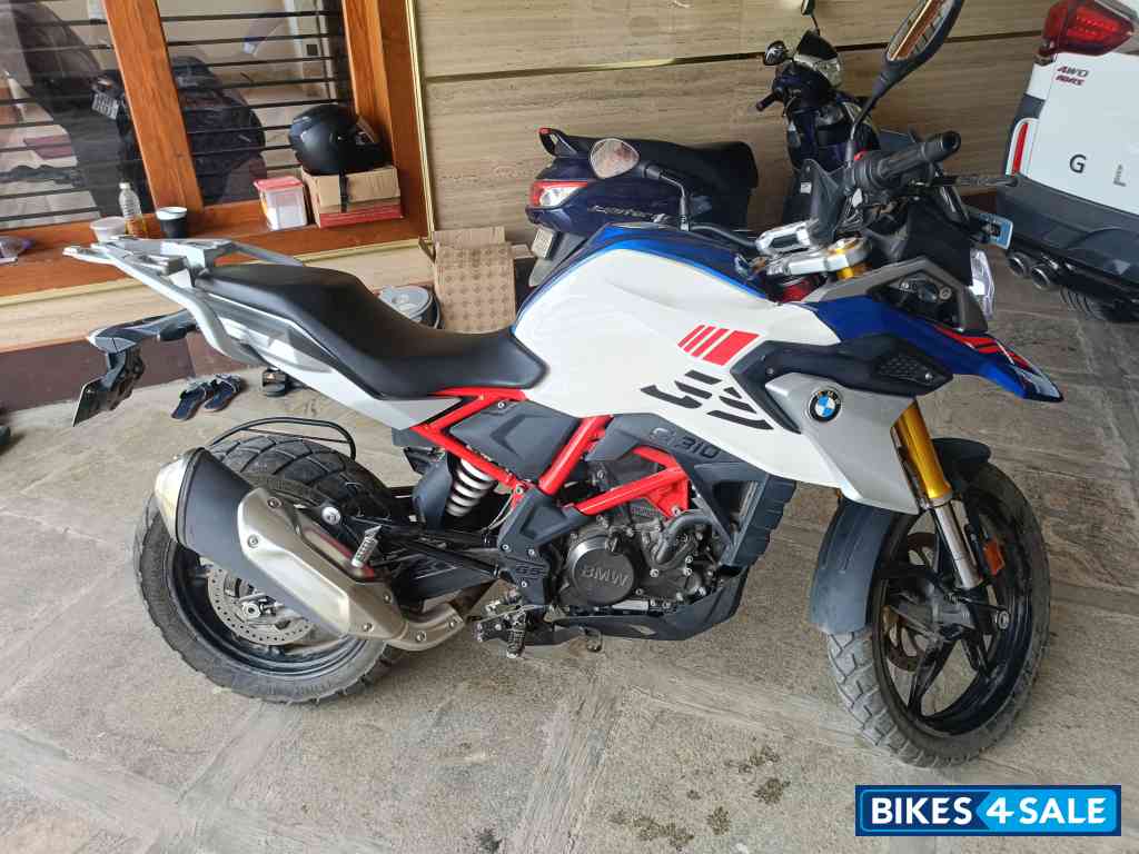 White And Blue BMW G 310 GS