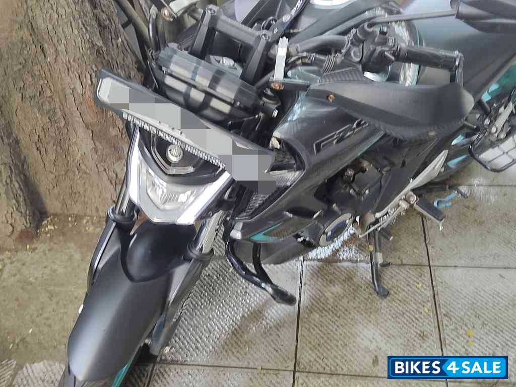 Grey-blue Yamaha FZ-S FI Hybrid