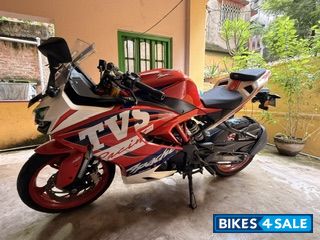 Red And White TVS Apache RR 310 BTO