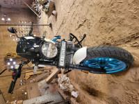 Brava Blue Royal Enfield Guerrilla 450 Flash