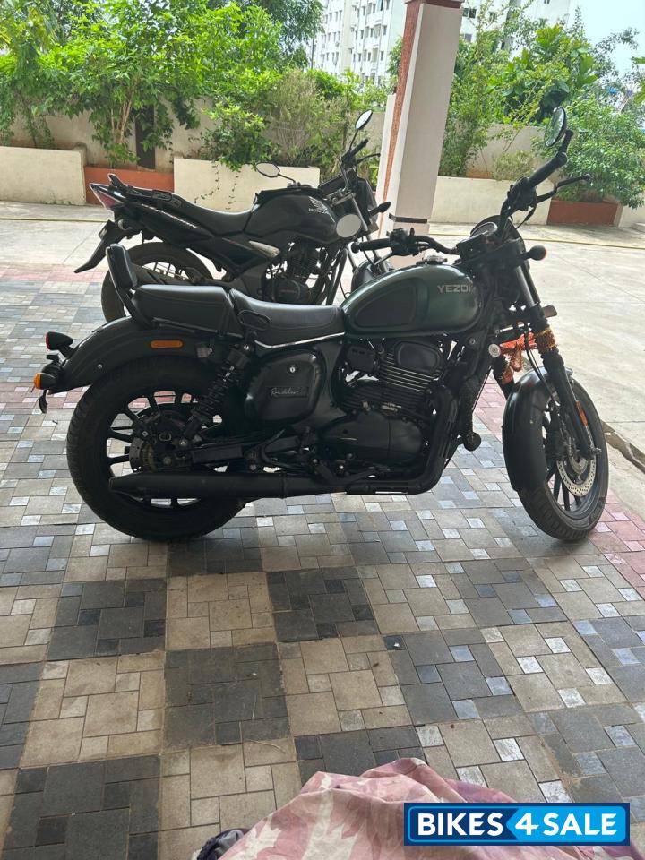 Olive Green Yezdi Roadster Dark