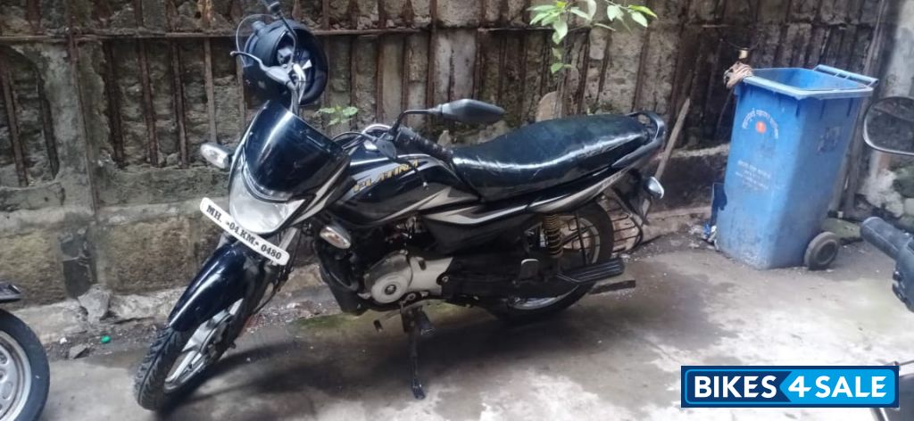 Ebony Black With Sil Bajaj Platina 100 ES BS6