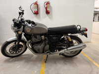 Silver Royal Enfield Interceptor 650 Twin