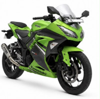 Lime Green Kawasaki Ninja 300 BS6
